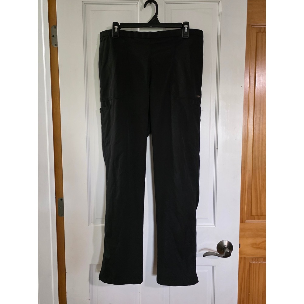 Carhartt Force Women Black Scrub Pants Cargo Utility C52106 Regular Large L - Picture 2 of 6